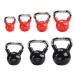 Kettlebell s chromovaným úchopem HMS KTC 10 kg červený