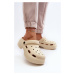 Women's foam slippers with solid soles Beige Danollia