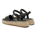 Calvin Klein Jeans Espadrilky Rope Wedge V3A7-80839-1708 S Čierna