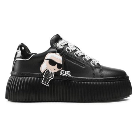 KARL LAGERFELD Sneakersy KL42376N Čierna