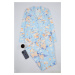 Trendyol Blue 100% Cotton Floral Knitted Pajama Set