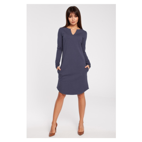 Dámske šaty B017 modré - BE BeWear