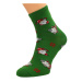 Bratex 2988 X-Mass Socks Women's 36-41 green d-984