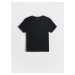 Reserved - Bavlnené tričko - Čierna