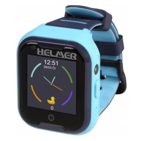 Helmer LK 4G modré - dětské hodinky s GPS lokátorem, videohovorem