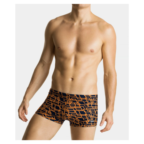 Men's Swim Shorts ATLANTIC - Dark Blue/Orange