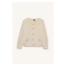 DEFACTO Regular Fit Crew Neck Textured Buttoned Cardigan