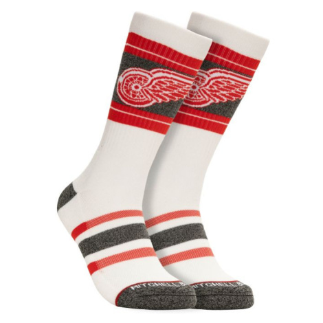 Detroit Red Wings ponožky NHL Cross Bar Crew Socks Mitchell & Ness