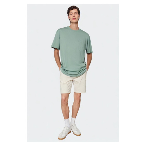 Trendyol Mint Oversize/Wide Cut More Sustainable 100% Organic Cotton T-shirt