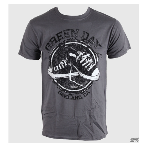 Tričko metal ROCK OFF Green Day Converse sivá hnedá