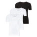 LIVERGY® Pánske tričko z rebrovitej pleteniny XXL, 3 kusy (čierna/biela)