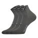 Voxx Quenda Unisex slabé ponožky - 3 páry BM000003213100100178 tmavo šedá