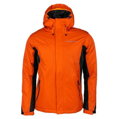 ALPINE PRO ARTON Pánska lyžiarska bunda, oranžová, veľkosť