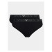 Emporio Armani Underwear Súprava 2 kusov nohavičiek 163334 3F223 00020 Čierna