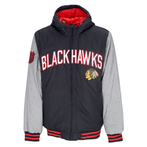 Chicago Blackhawks pánska bunda s kapucňou Cold Front Polyfilled Padded Jacket w. Hood