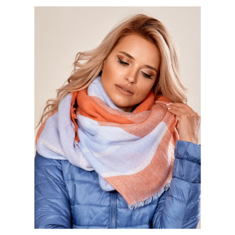 Women's orange knitted scarf