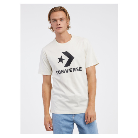 Cream Unisex T-Shirt Converse Go-To Star Chevron - Men