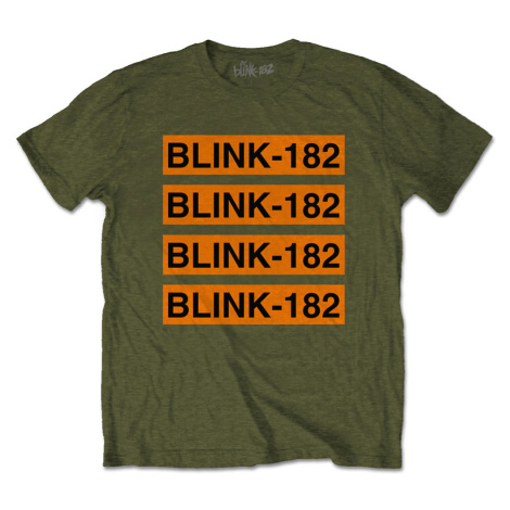 Blink 182 tričko Log Repeat Zelená