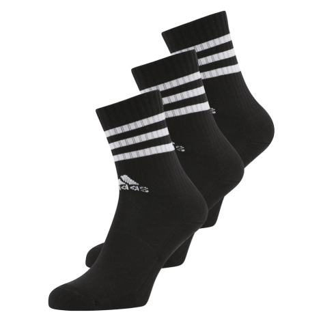 ADIDAS SPORTSWEAR Športové ponožky '3-Stripes Cushioned Crew '  čierna / biela