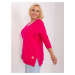 Monochrome fuchsia blouse in a larger size