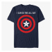 Queens Marvel Avengers Classic - Cap Gains Unisex T-Shirt Navy Blue