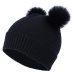 Lewro ROCA Dievčenská pletená čiapka, čierna, veľkosť