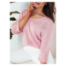 Women's openwork sweater ANNIS pink Dstreet