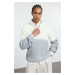 Trendyol Stone Regular Half Turtleneck Color Block Knitwear Sweater