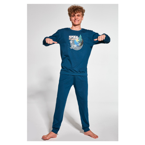 Chlapčenské pyžamo Cornette Space - bavlna Morská zeleň