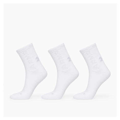 Under Armour 3-Maker Cushioned Mid-Crew 3-Pack Socks White