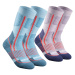 Detské vysoké turistické hrejivé ponožky SH520 2 páry