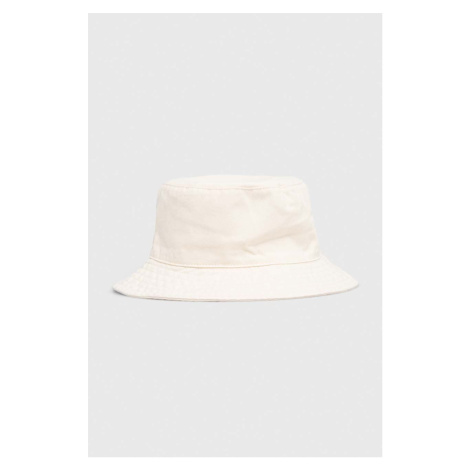 Detský bavlnený klobúk GAP béžová farba, bavlnený