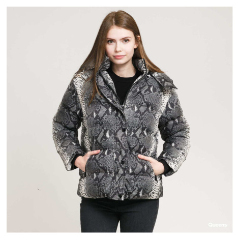 Urban Classics Ladies AOP Hooded Puffer Jacket Grey