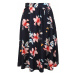 Tmavomodrá kvetovaná sukňa SP40