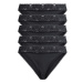 esmara® Dámske nohavičky s čipkou, 5 kusov (čierna)