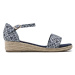 Tommy Hilfiger Espadrilky Rope Wedge Sandal Denim T3A7-32776-0048 S Modrá