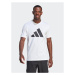 Adidas Tričko Train Essentials Feelready Logo Training IM4373 Biela Regular Fit