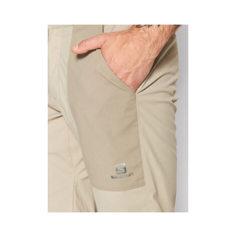 Salomon Outdoorové nohavice Outrack LC1770100 Béžová Regular Fit