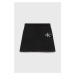 Dievčenská sukňa Calvin Klein Jeans čierna farba, mini, rovná
