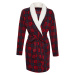 Trendyol Red Belted Checkered Fleece Knitted Dressing Gown
