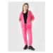 Dievčenská mikina so zipsom 4F JUNIOR SWEATSHIRT-JWMM00TSWSF1315-55S-HOT PINK