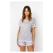 Women's pyjamas Noelia, short sleeves, short legs - print