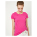 Koton Women's Pink Standard Fit Crew Neck Basic T-Shirt.