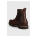 Kožené topánky chelsea Birkenstock Highwood pánske, hnedá farba, 1025718