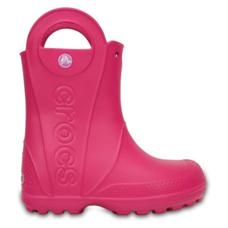 Crocs HANDLE IT RAIN BOOT KIDS Detské gumáky, ružová, veľkosť 23/24