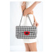 Capone Outfitters Parma Houndstooth Patterned Women's Shoulder Bag