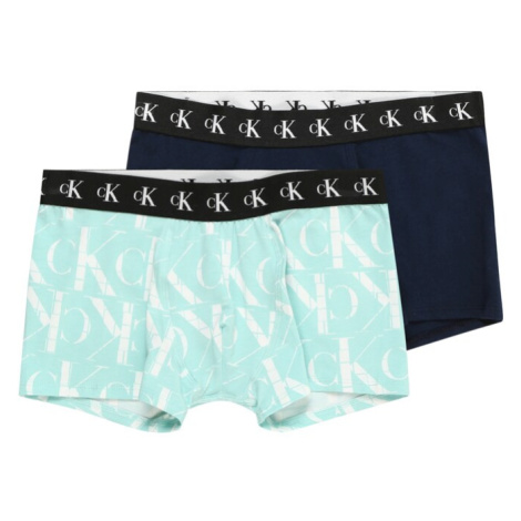 Calvin Klein Underwear Plavecké šortky  námornícka modrá / svetlomodrá / čierna / biela