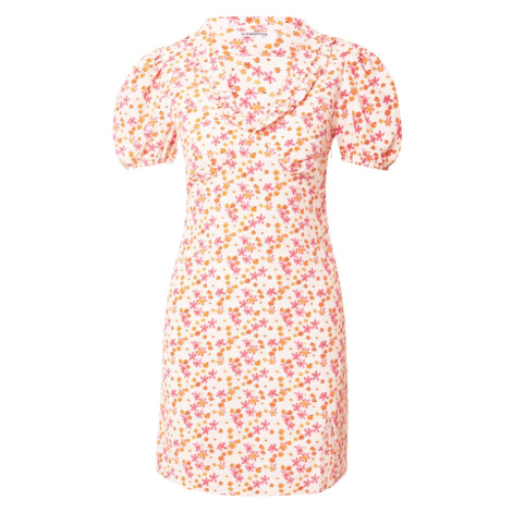 GLAMOROUS Letné šaty  oranžová / ružová / biela