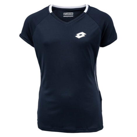 Lotto SQUADRA G II TEE PL Dievčenské tenisové tričko, tmavo modrá, veľkosť