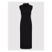 Rinascimento Každodenné šaty CFC0018011002 Čierna Slim Fit